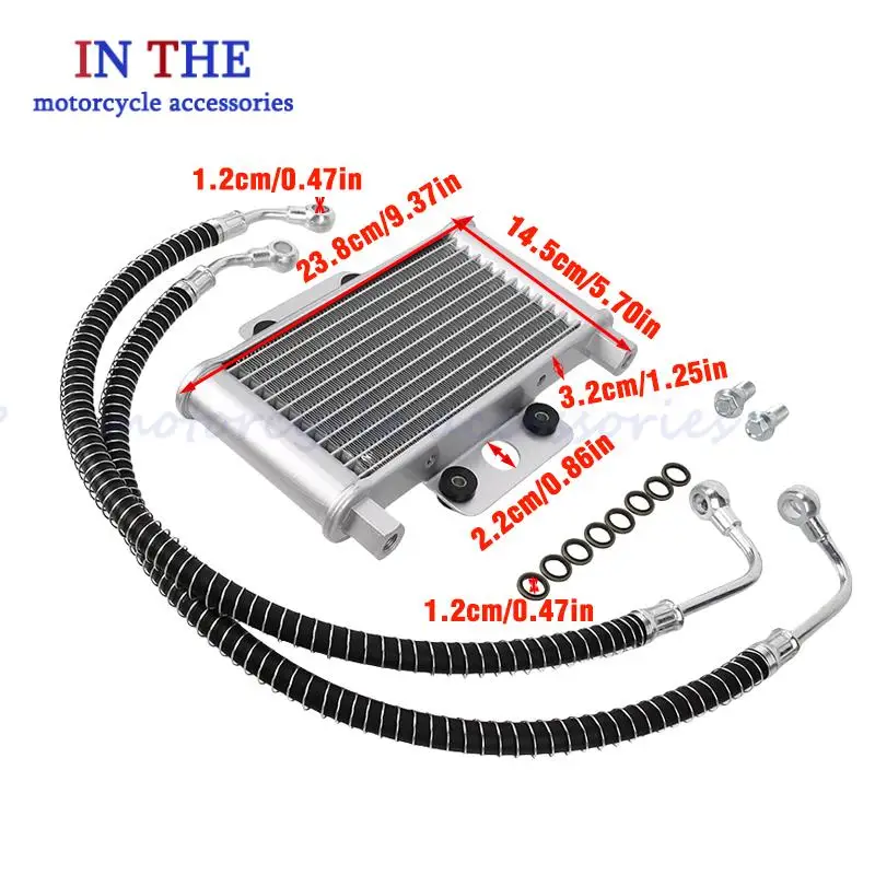Immagine 4: Radiatore olio GY6 per modificare sistemi radiatori per bici da spiaggia/moto fuoristrada Facile da installare. Stabile e affidabile