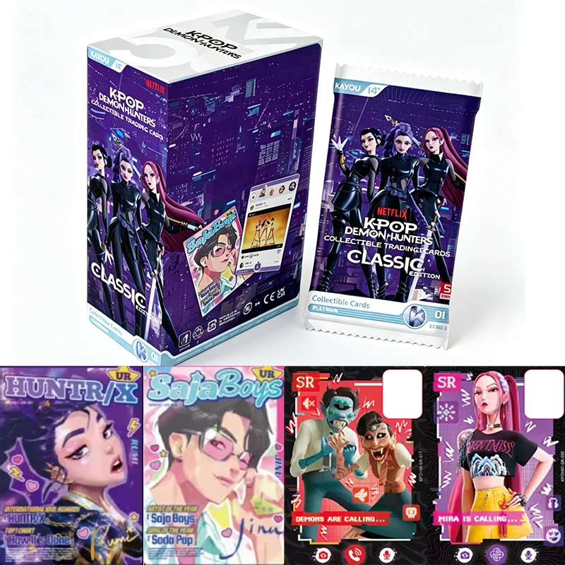 KAYOU KPop Demon Hunters-Sammelkarten-Klassische Edition Saja Boys Huntr/X Virtuelle Idol-Sammelkarten Spielzeug Geschenke
