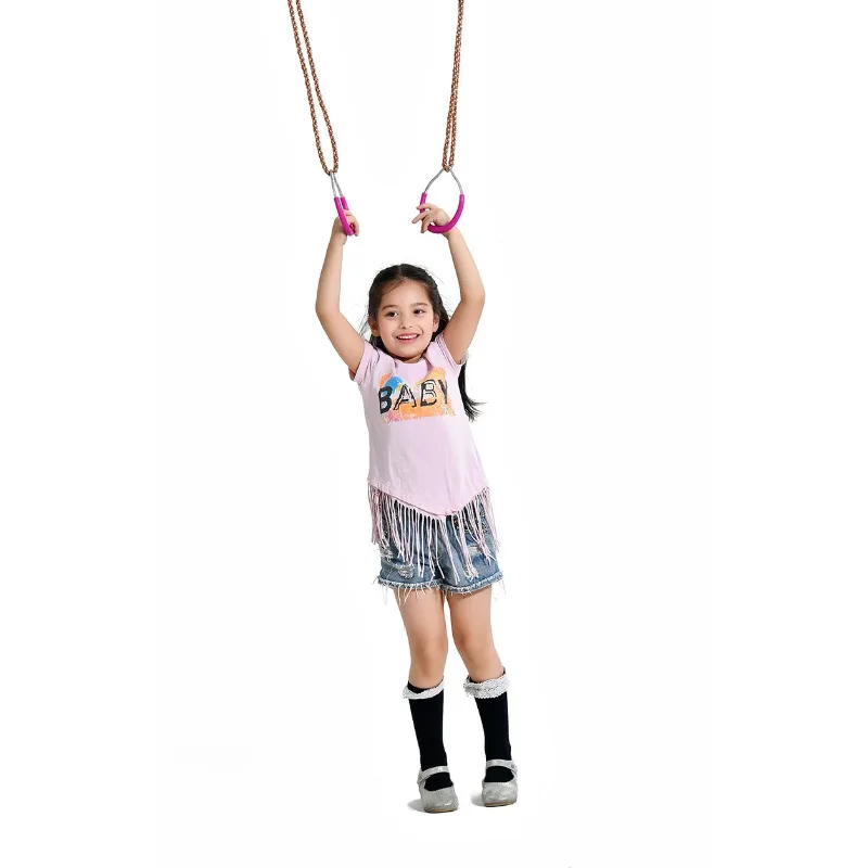 ของเล่นเด็กสนามเด็กเล่นเกมดึงแหวนยิมแหวนเด็กผู้หญิงเด็กแหวน Swing ออกกําลังกายกลางแจ้งของเล่นเกมครอบครัว