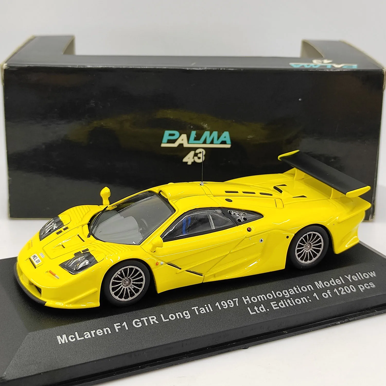 

Diecast PALMA 43 1:43 Scale McLaren F1 GTR 1997 Yellow Limited Edition Alloy Car Model Collectible Toy Gift Souvenir Display