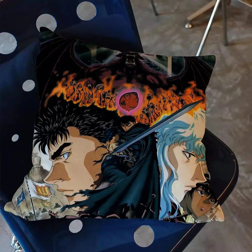 Berserk Guts Hot Anime Pillow Anime Pillow Sofa Bed Head Pillow Cover Cushion Cover 45x45 Cm Fashion