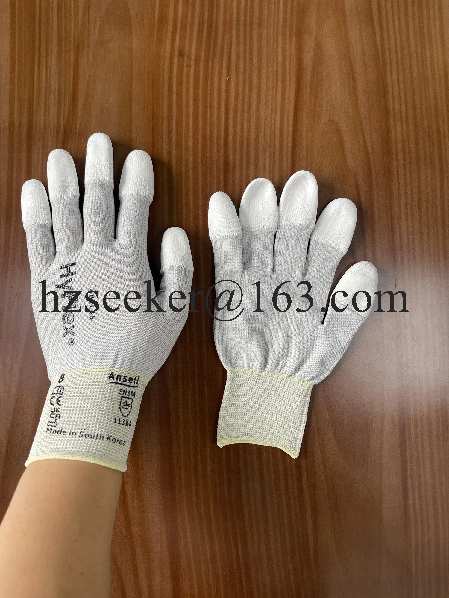 Ansell HyFlex 48-135 (1 pair) Polyurethane fingertip coating ESD electrostatic‑discharge protection