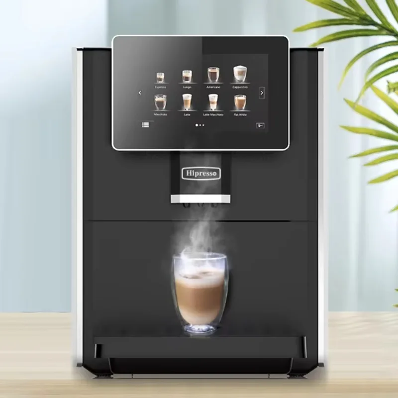 All in One Coffee Maker Customized Drinks Built-in Conical Grinder Espresso Machine With Frother