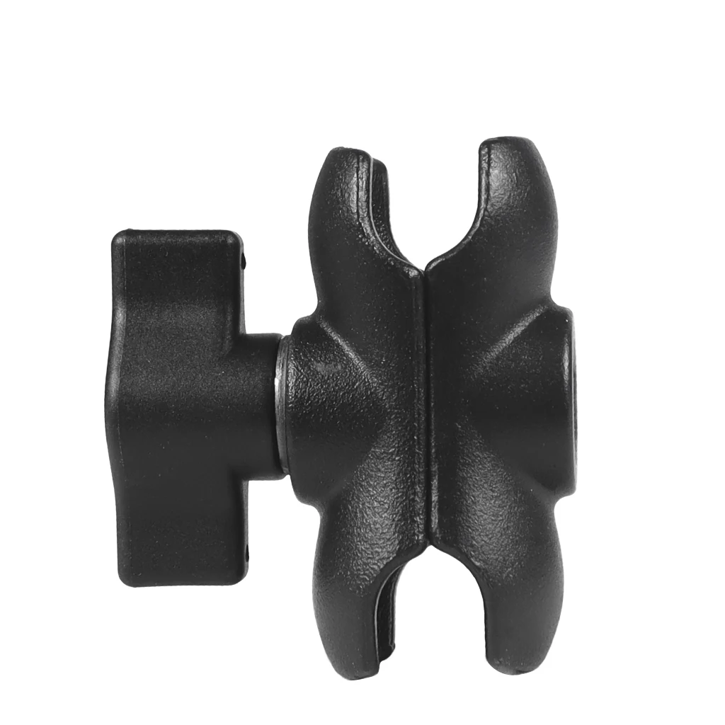 Braccio a doppia presa in lega di alluminio per morsetto di montaggio con supporto per testa a sfera da 25mm/1 pollice per braccio di prolunga per videocamera per bicicletta RAM