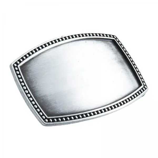 Mens Belt Buckle Alloy Rectangle Western Cowboy Buckle Blank Accessory for Leather Craft DIY Belt