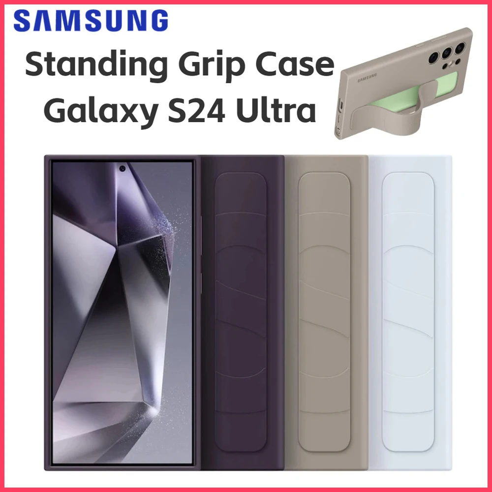 Original SAMSUNG Standing Grip Case For S24 Ultra S24Ultra Standing Grip Case