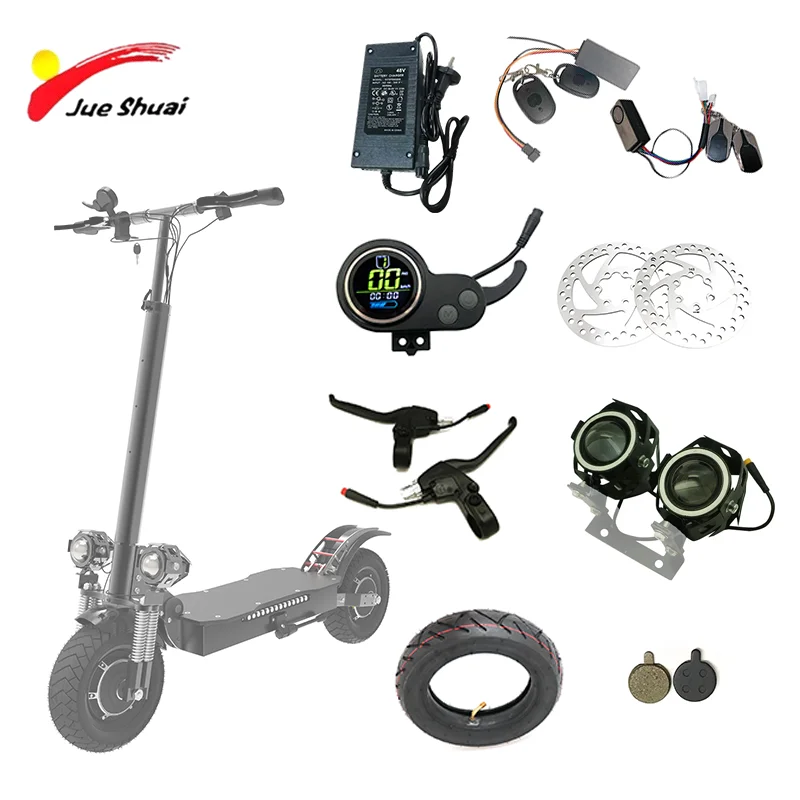 Jueshuai 60 В X700 электрический скутер 3200 Вт двойной двигатель запасные части передний и задний контроллер дисплей эксклюзивные аксессуары сигнализация для шин