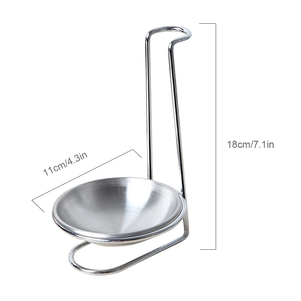 Vertical Spoon Rest Stainless Steel Ladle Spoon Strainer Scoop Holder Cooking Utensils Bracket Home Kitchen Tool Accessories