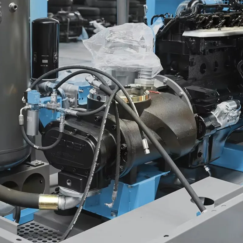 عمل رائع محرك ديزل مستورد 16 بار آلة ضاغط هواء محمول لجهاز حفر آبار المياه