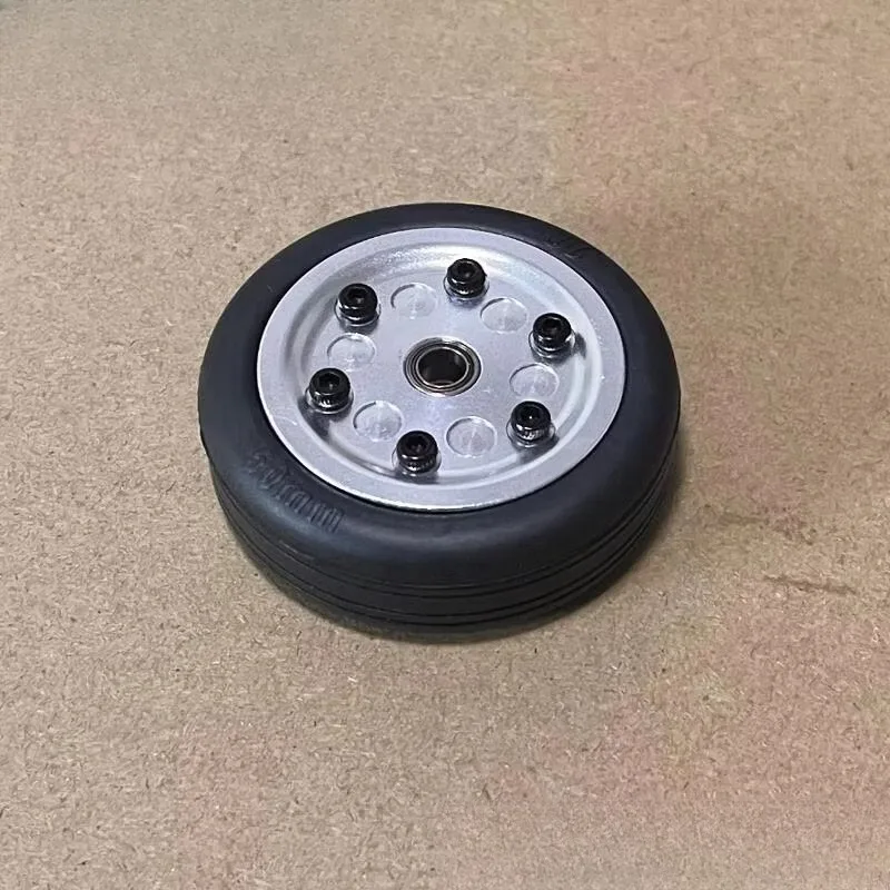 Model Aircraft Hollow Rubber Front Wheel 40/45/50/55/60/65 Mm RC Aircraft Landing Gear with Bearings DIY Accessories