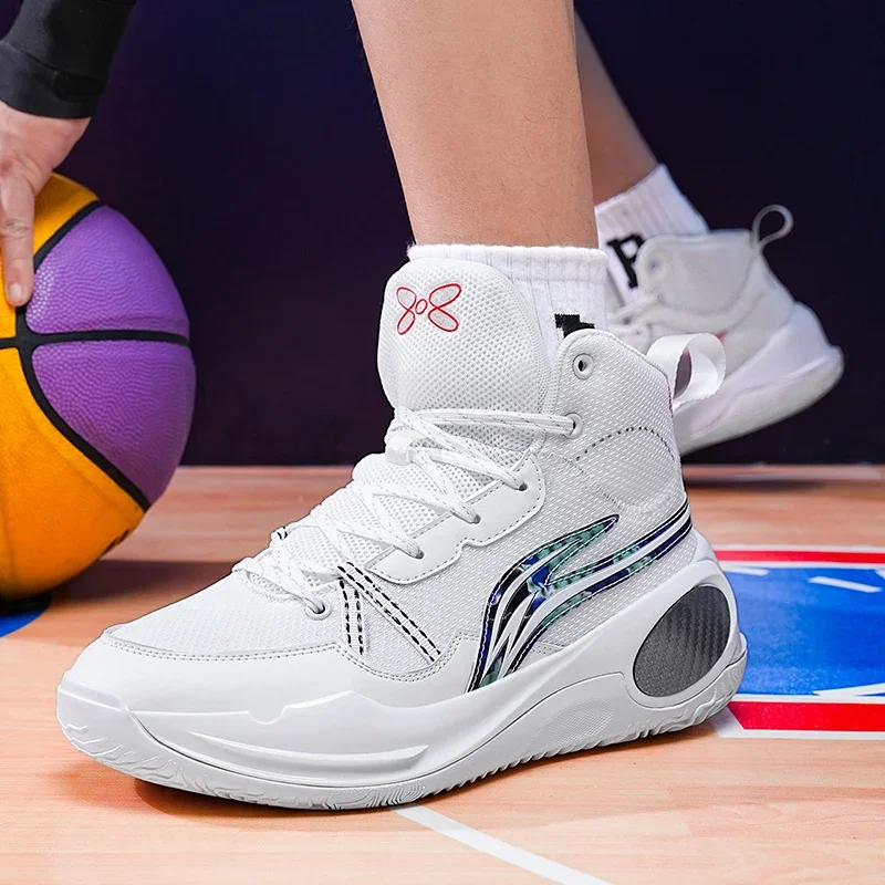 Super Cool Basketball Shoes Training for Unisex Outdoor Sport Shoes Boy Designer Basketball Boots Couples Breathable Sport Shoe