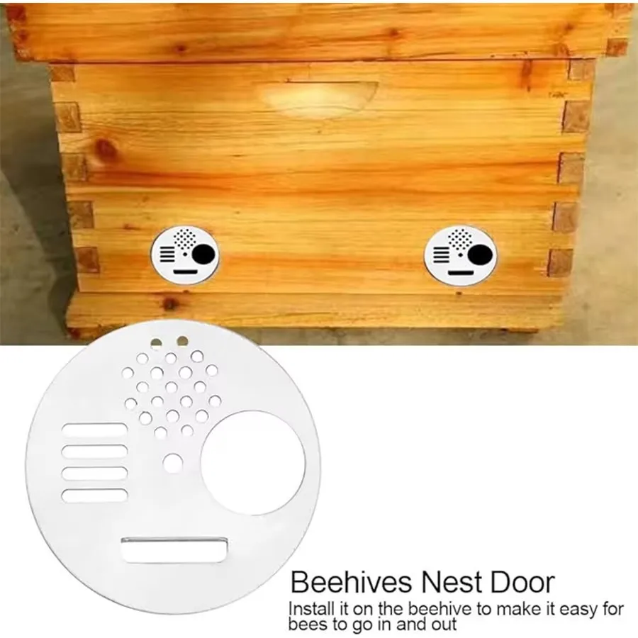 30Pcs Round Rotatable Beehive Door Entrance Gate Anti-escape Beekeeper Tool Plastic Hive Bees Beekeeper Tool