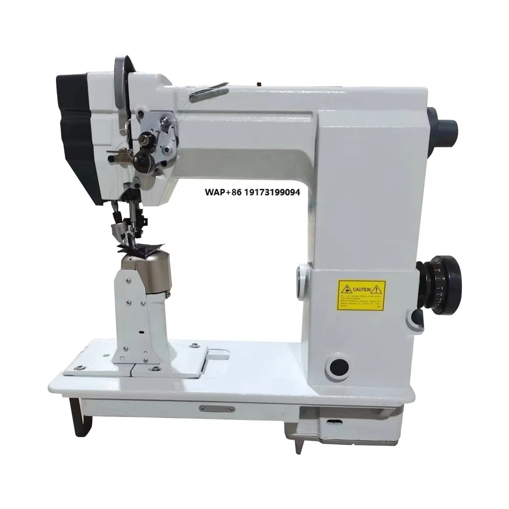 

QK-9910 Single Industrial Roller Lockstitch Sewing Machine Post Bed Roller Feed Sewing Embroidery Machine
