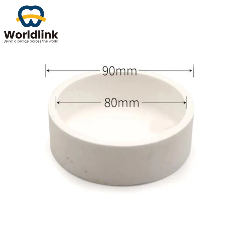 Tygiel z cyrkonu spiekanego WorldLink do koron, mostów, laboratorium dentystycznego, okrągły kształt, do utrzymywania koralików w piecu, wysoka czystość
