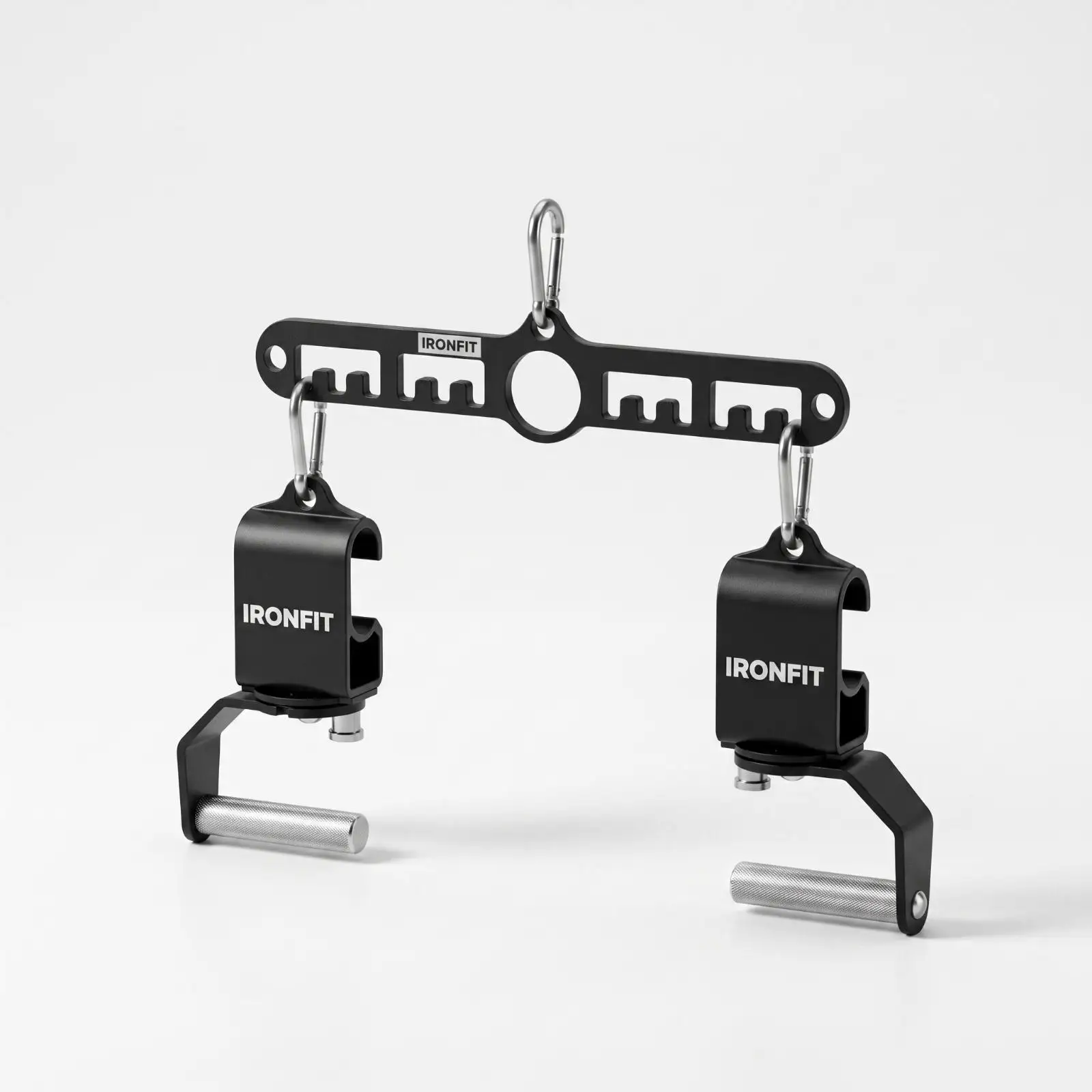 Cable Machine Attachment Kit 360-Degree Swivel Rotating Handles with Pull-Back Plate Adjustable Cable Machine Handle for Fitness