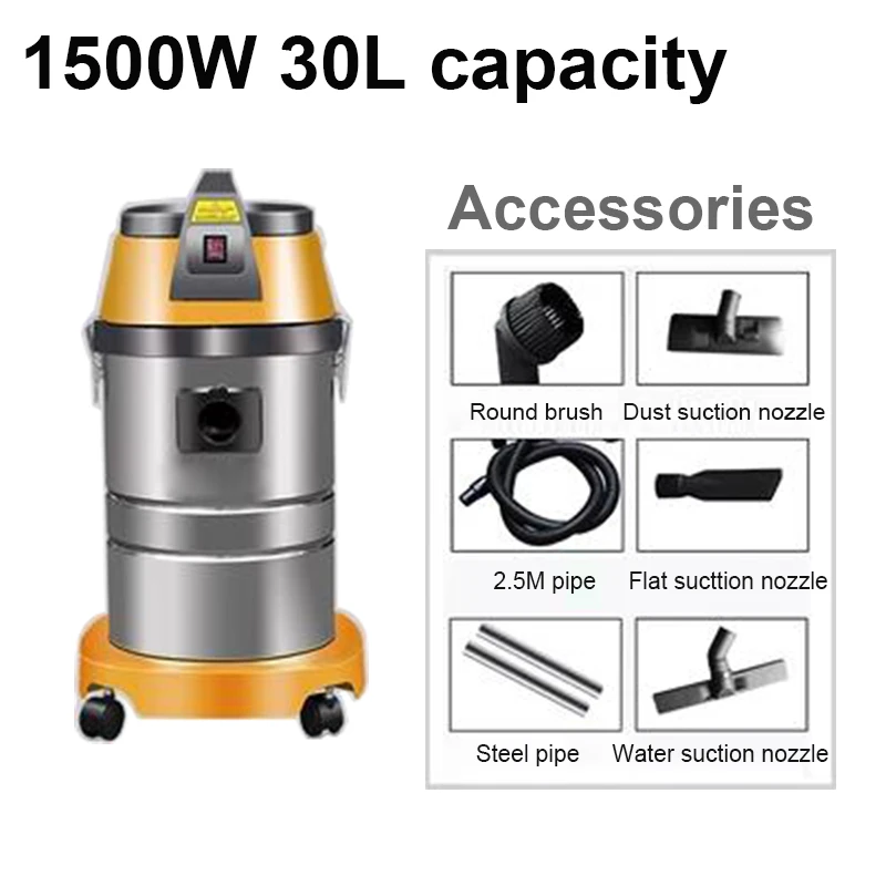 Commercial High Power Vacuum Cleaner Car Washer Wet Dry Sweeper Suction Machine Aspirator Dust Catcher Collector Water Absorber