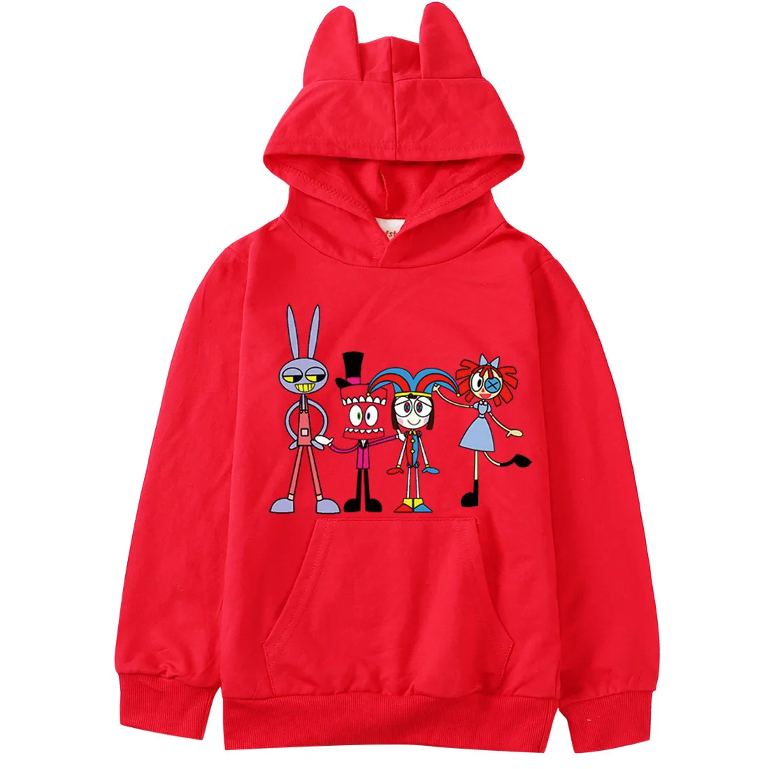 2024 Game Cartoon Circo Digital Ropa Hoodie Kids Jax Pomni Sweatshirt Girls Casual Long Sleeve Outwear Boys Coats Unisex Clothes