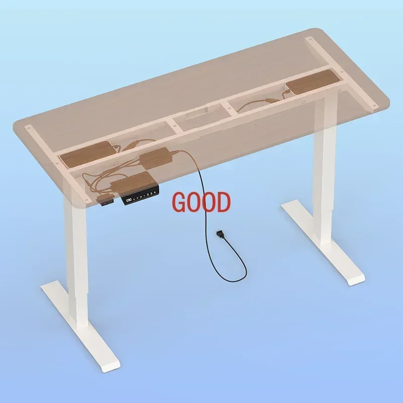 

Dual Motor Office Height Adjustable Ergonomic Motorized Standing Desk Wood Tables Electric Smart Sit To Stand Table Frame