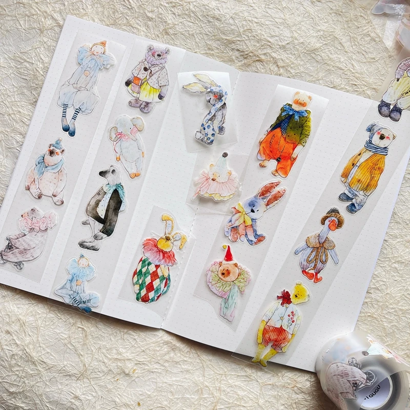 40mm-10m-kawaii-animal-muppets-landscape-pet-tape-creative-diy-journal-material-collage-scrapbooking-stationery
