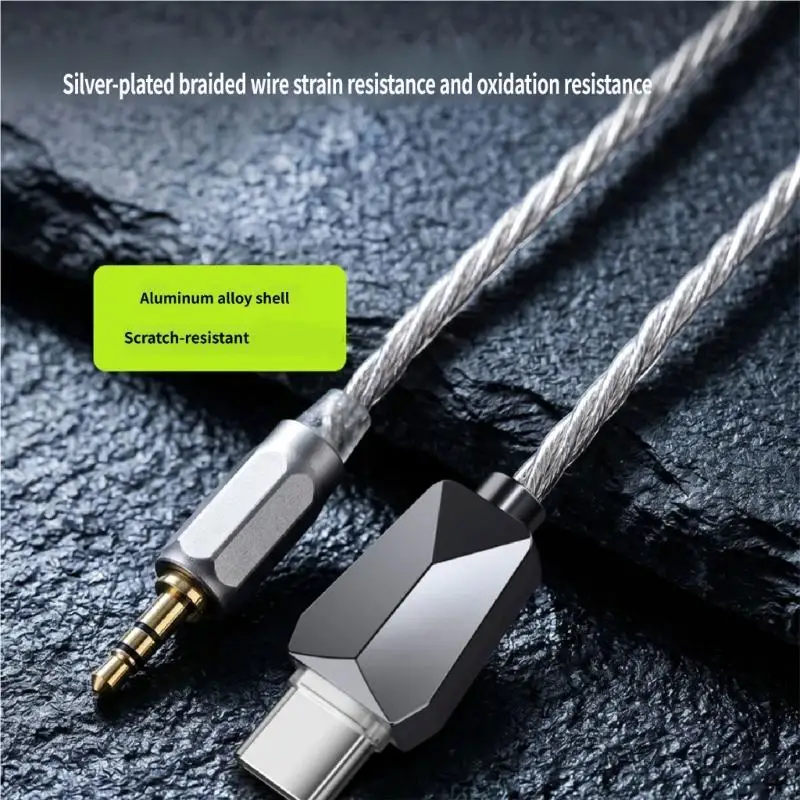 Daily Carry Type C 3.5mm Cord with Silver Tone Cable Finish 83CF