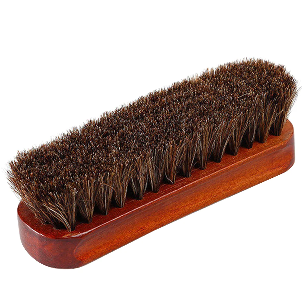 

Horse Hair Brush Shoe Polishing Laundry Household Portable Cleaning Clothes Wood for Shoes