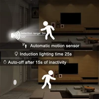 PIR Motion Sensor LED Night Light USB Rechargeable Night Lamp For Kitchen Cabinet Wardrobe Lamp Staircase Wireless Closet Light - Image 3