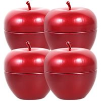 4Pcs Snack Container Sugar Jar Christmas Tinplate Box Kitchen Canister Cereal Keeper Food Storage Jar