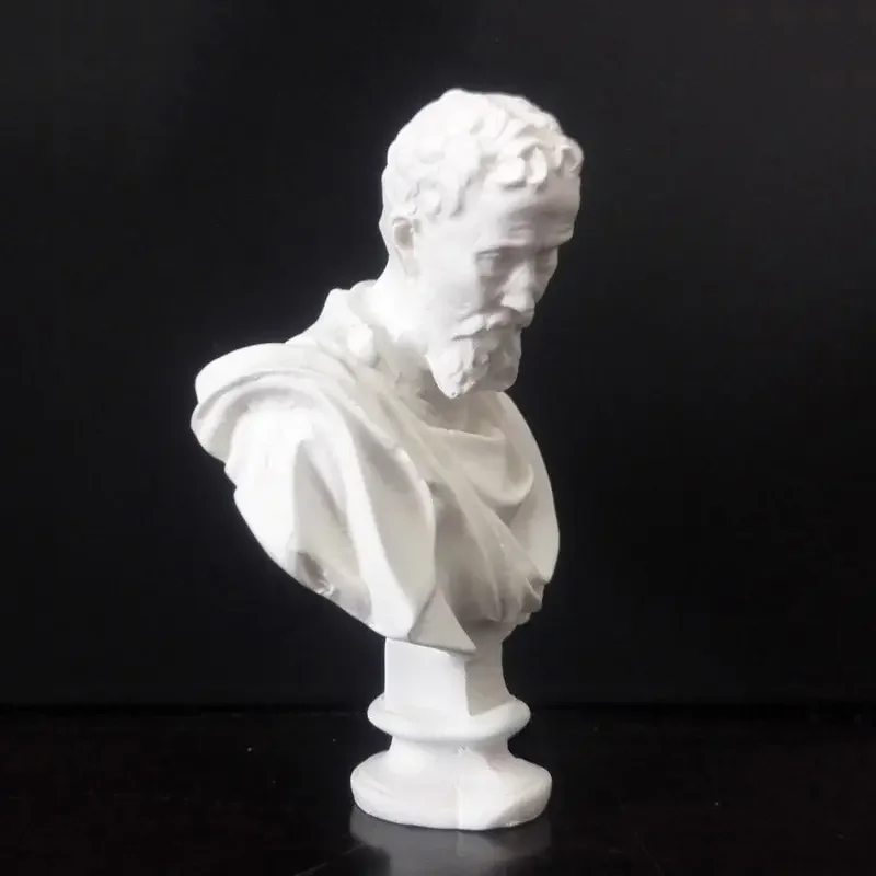 Michelangelo Nordic Style Greek Mythology Figurine White Gypsum Mini Gypsum Statue Drawing Practice Crafts