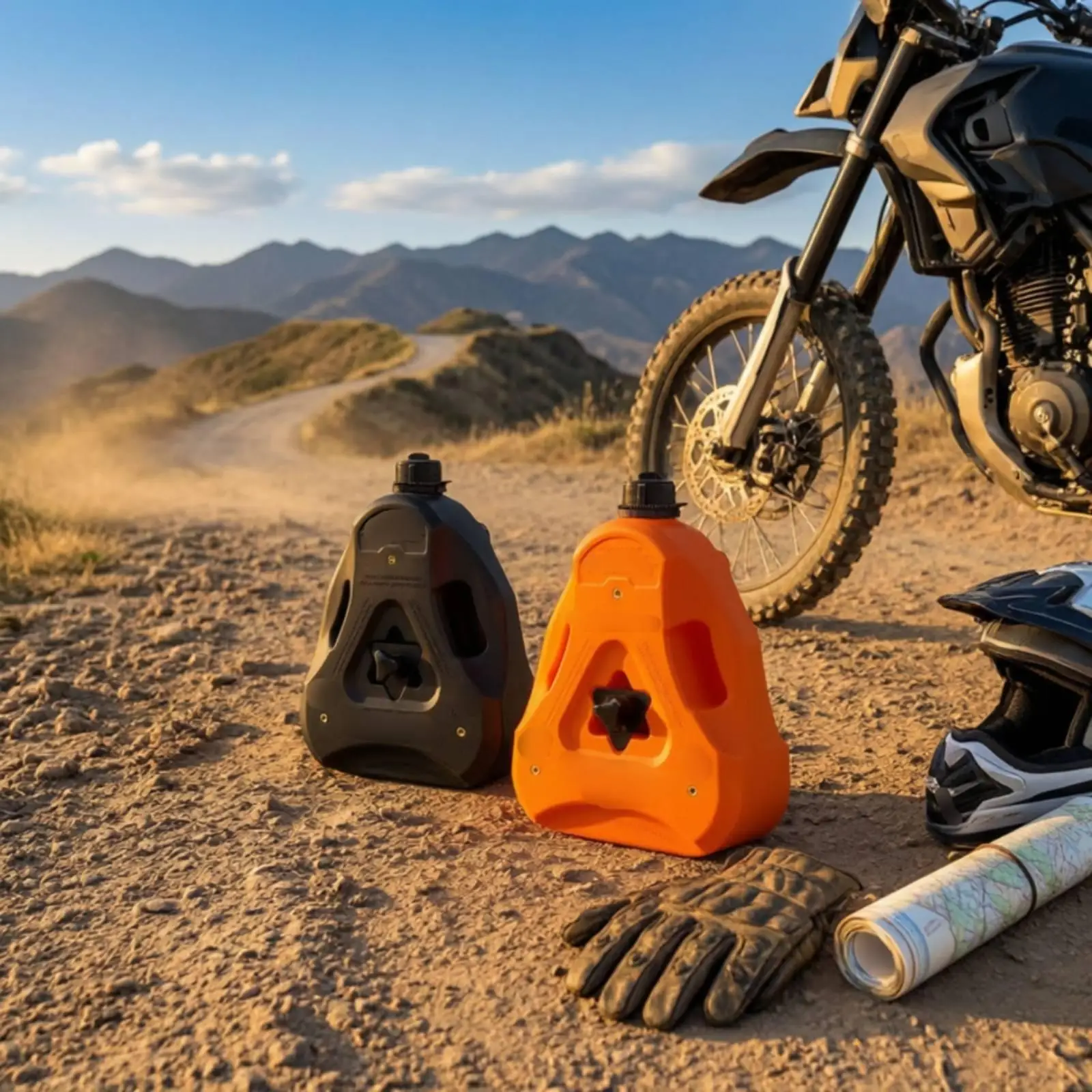 Sturdy Motorcycle Fuel Tank Holder Bracket Vibration Resistant Platform for Auxiliary Oil Cylinder Long Distance Travel