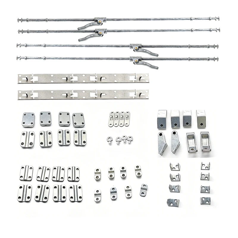 RC Metal Locking Rod Latch and Hinge Set for Container Rear Doors for 1/14 Tamiya RC Truck SCANIA 770S R620 VOLVO BENZ Arocs MAN