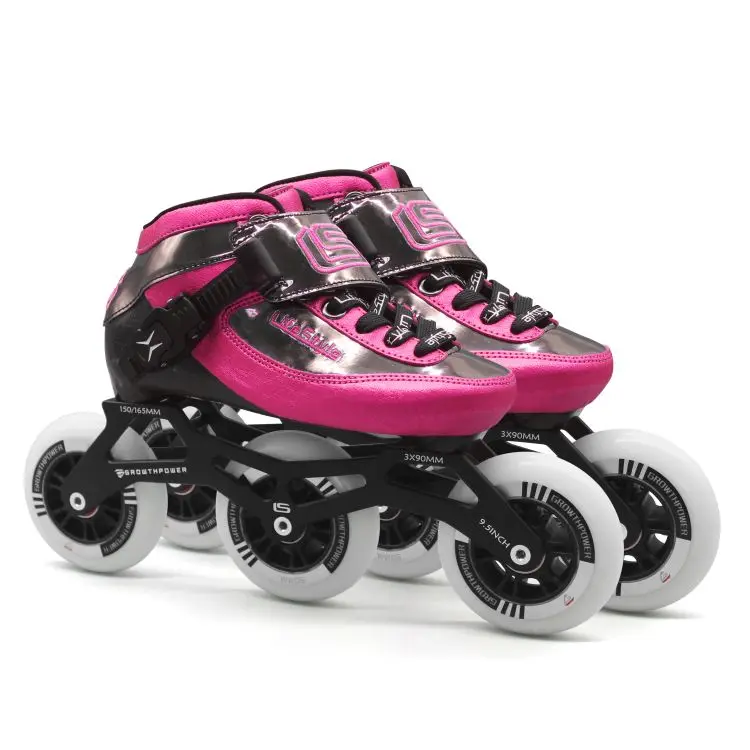 

High Quality Chrome Steel ABEC-9 Bearing Professional Inline Speed Skates Child Roller Skating Shoes Sliding Free Roller Skates