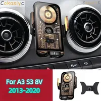 Car Phone Holder For Audi A3 S3 RS3 8V Q2 SQ2 Air Vent Mount Car Styling Bracket GPS Stand Rotatable Support Mobile Accessories