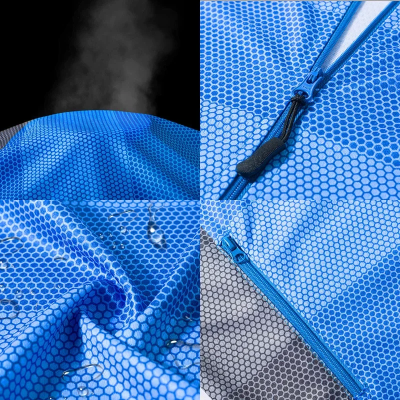 QUESHARK سريعة الجافة مسعور مكافحة الحشف سترة الصيد الرجال مقاومة للبقع الدراجات التنزه الرحلات الشمس الملابس الواقية