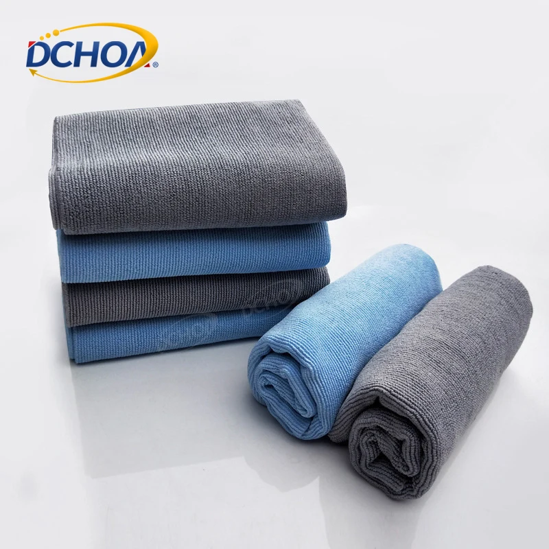 DCHOA 2PCS 40x40cm Super Absorbent Microfiber Car Wash Towels for Car Waxing Polishing Detailing Cleaning Drying Cloth Auto Care