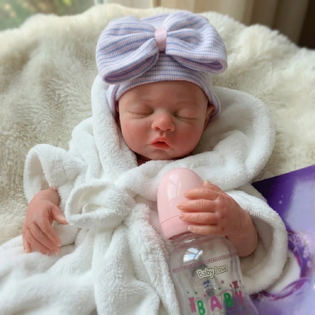 16 Inch Silicone Bebe Reborn Baby Doll Sleeping Handmade Newborn Doll For Birthday Gifts