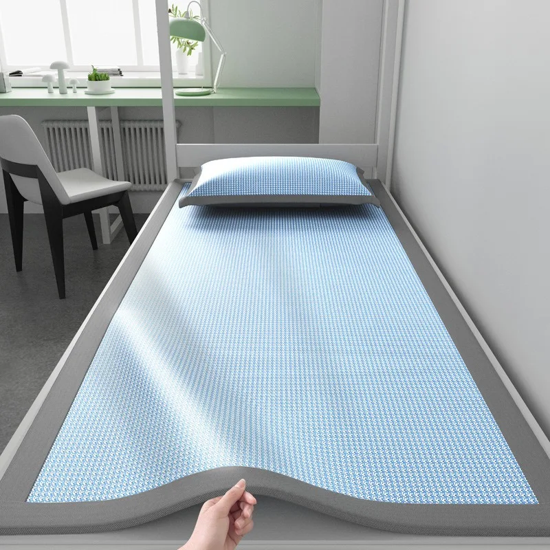 Summer Cooling Ice Silk Bed Sheet Cold Feeling Mattress Cover for Hot Weather Breathable Washable (No Pillowcase)
