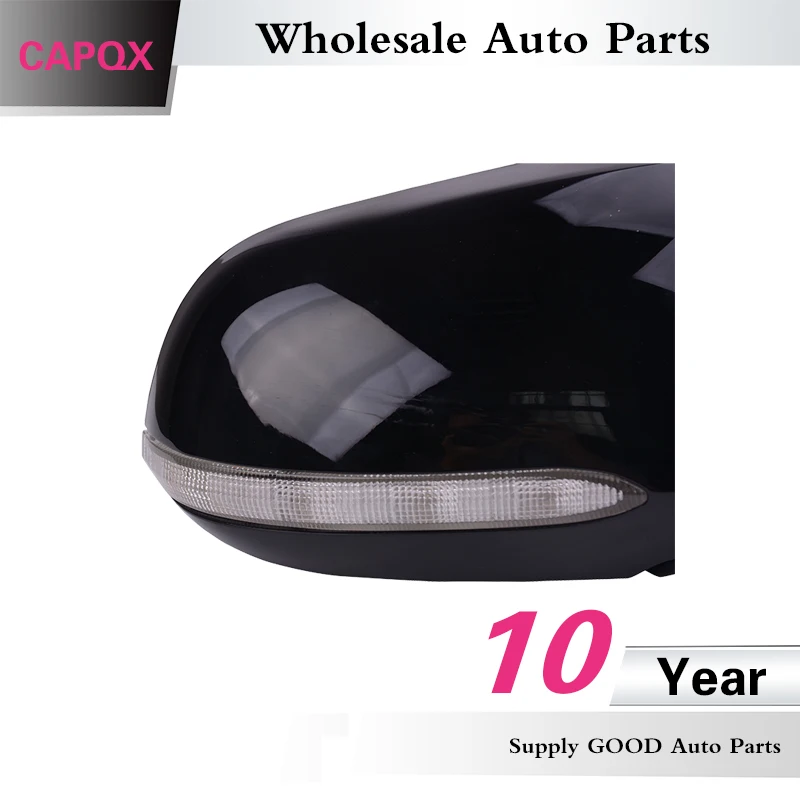 CAPQX 7Pin Auto Rearview Mirror  Side Mirror with Heated LED Turn Signal For Accord CM4 CM5 CM6 2003 2004 2005 2006 2007