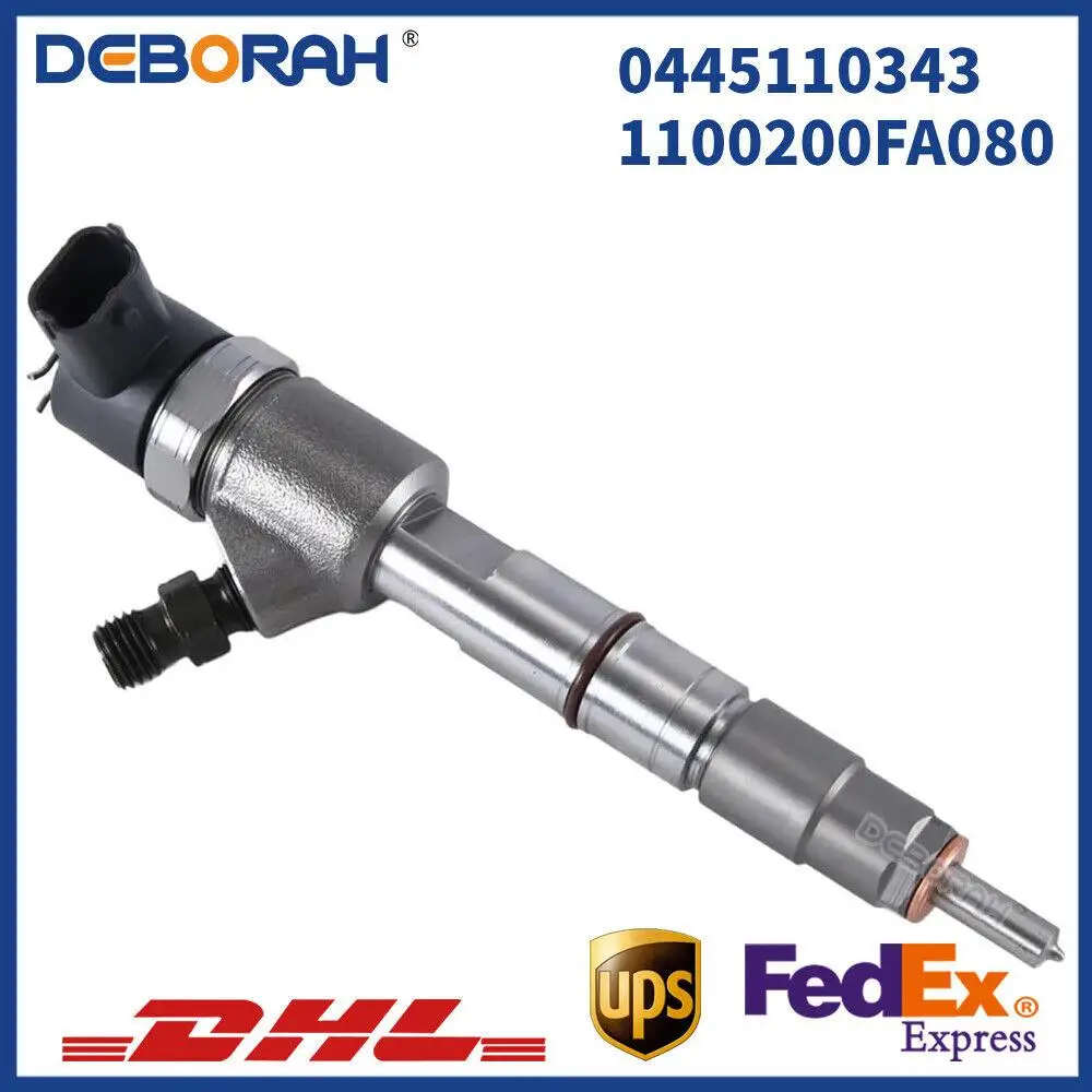 

0445110343 Diesel Fuel Injector 1100200FA080 Injector Nozzle For JENS&CATTEL