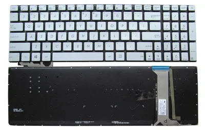 New US Keyboard For ASUS ZX50J ZX50JX GL552 GL552J GL552V G552VM G552VX GL752VM FZ50JX Keyboard Silver