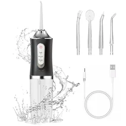 Water Dental Flosser Pick Cordless Oral Irrigator Rechargeable Travel Irrigation Cleaner Electric Flossing for Teeth Cleaning