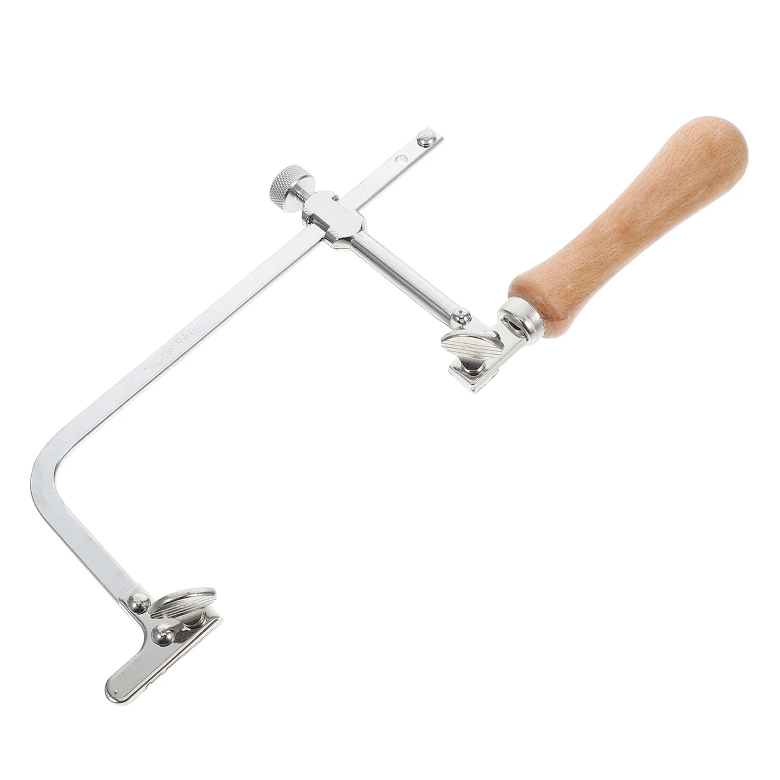 

Coping Saw Natural Wood Handle Lightweight Steel Frame Adjustable Tension Wire For Precision Cutting In Wood Metal Ceramic Diy