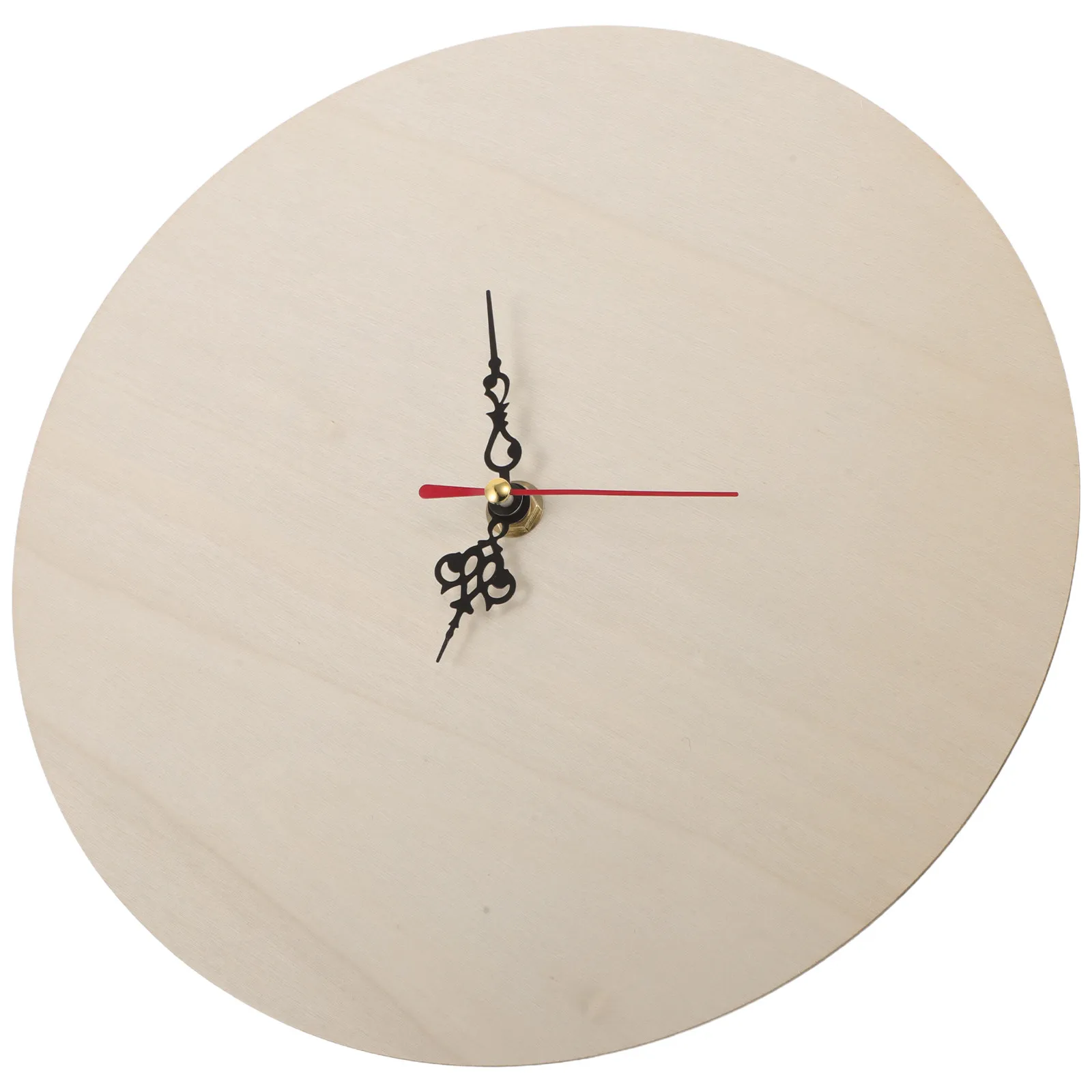 DIY Craft Clock Kit 10 Inch Wooden Blank Clock Face Round Unfinished Dial Plate for Kids Adults Painting Decorating Educational