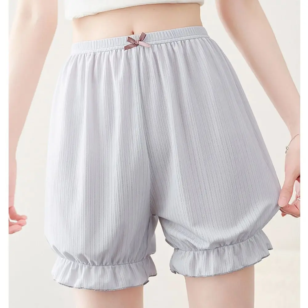 Creative Multicolor Pumpkin Pants Ice Silk Lace Trim Ace Short Panties Anti Exposure Design Thin Safety Shorts Women Girl