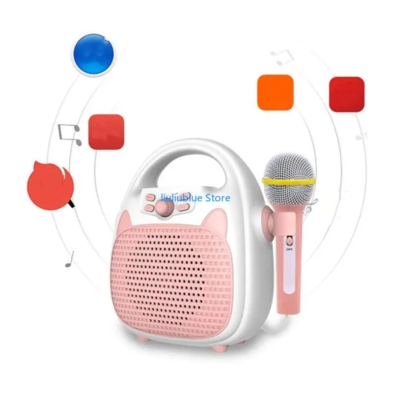 à main Portable pour enfants, haut-parleur, Microphone compatible avec Surround stéréo à 360 degrés, 62CF