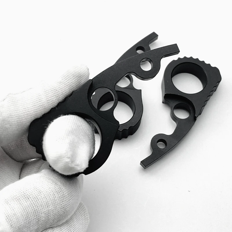Black Aluminium Quick Opening Hook, Signet Ring para Para3 C223, Handle faca, peças modificadas, Para2 C81, 1 Pc