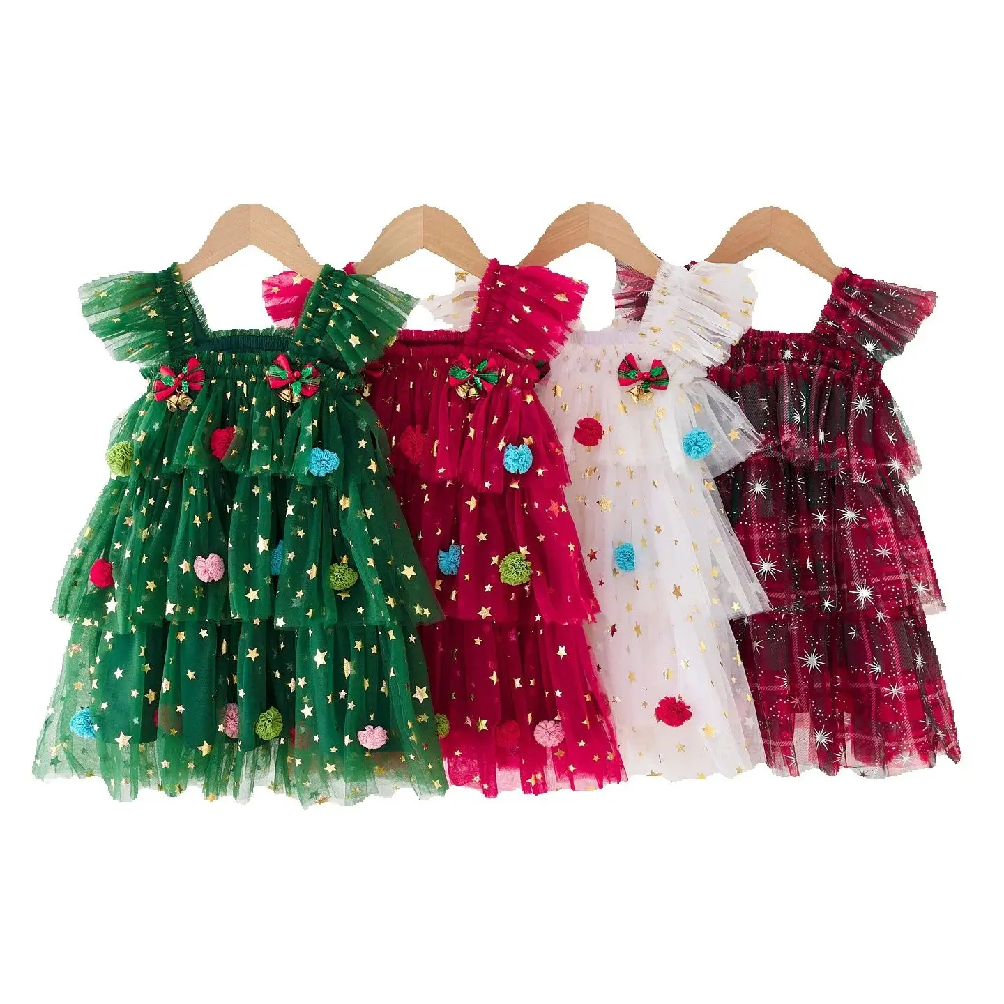 

Cute Baby Girls Dress Kids Sleeveless Sequins Plaid A Line Dress For Children's Clothing Daily Clothes Casual Christmas Outfits