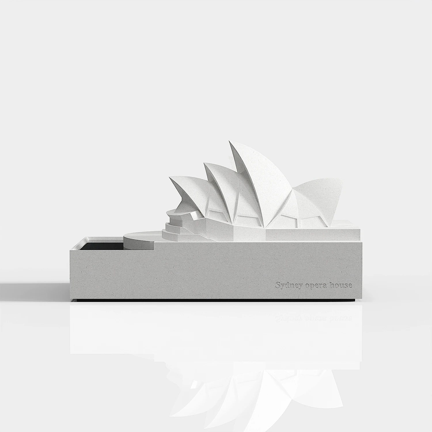 Sydney Opera House Cement Classic Famous Building Model Home Decoration Office Desktop Concrete Ornaments