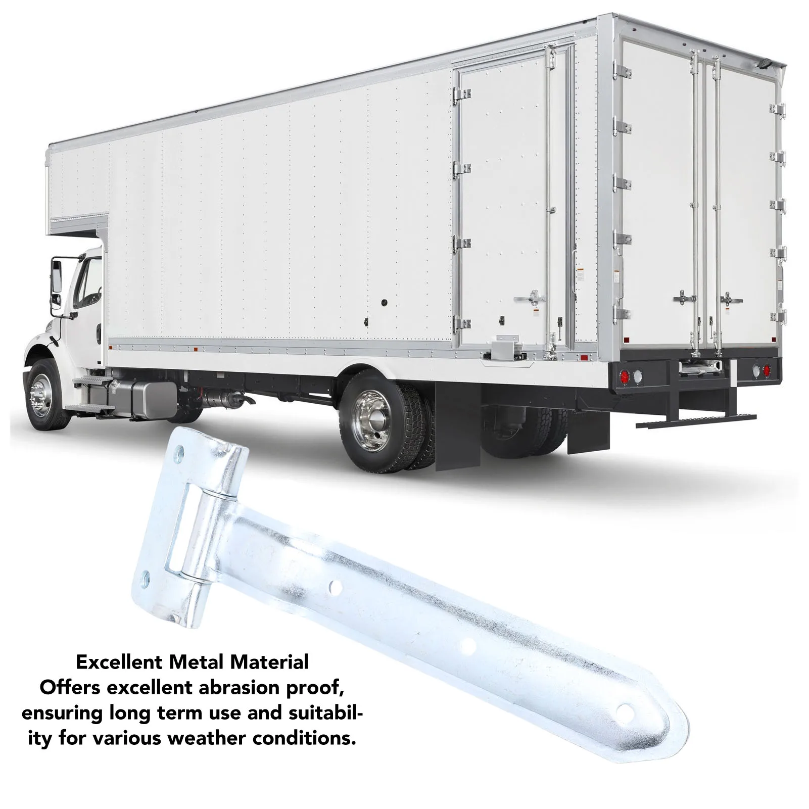 Trailer Door Strap Hinge 12.6 Inch Metal Trailer Door Offset Bent Hinge for Side Door Enclosed Cargo Utility Bent Strap Hinge