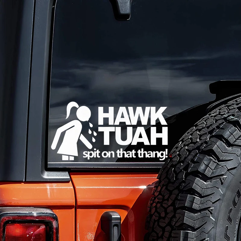 12203# HAWK TUAH Car Sticker For Auto Motorcycle Trailer Windows Laptop General Decorative Stickers