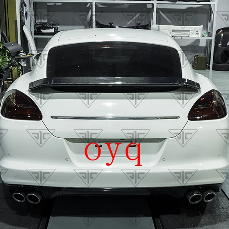 For Porsche Panamera 970.1 high quality Carbon Fiber rear boot Wing Spoiler Rear Roof Spoiler Wing Trunk Lip Boot Cover